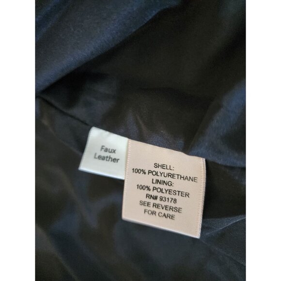 Philosophy Women's Snake Skin Print Embossed Faux Leather Moto Jacket Small NWT - Picture 9 of 13